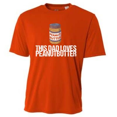 This Dad Loves Peanut Butter Daddy Cool Gift Cooling Performance Crew T-Shirt