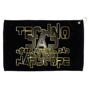 Techno Dad Like A Normal Dad Only More Hardcore Grommeted Golf Towel