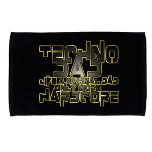 Techno Dad Like A Normal Dad Only More Hardcore Microfiber Hand Towel