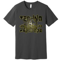 Techno Dad Like A Normal Dad Only More Hardcore Premium T-Shirt