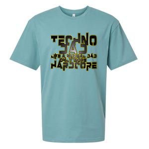 Techno Dad Like A Normal Dad Only More Hardcore Sueded Cloud Jersey T-Shirt