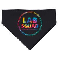 Tie Dye Lab Squad Lab Team Lab Lover Lab Tech Lab Worker USA-Made Doggie Bandana