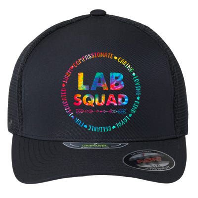 Tie Dye Lab Squad Lab Team Lab Lover Lab Tech Lab Worker Flexfit Unipanel Trucker Cap