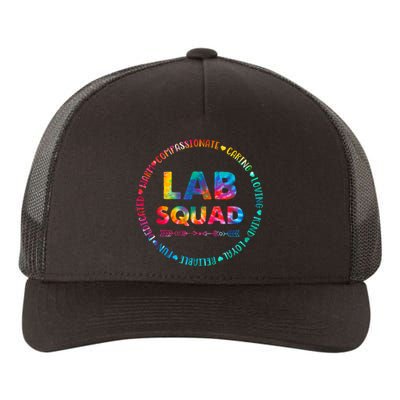 Tie Dye Lab Squad Lab Team Lab Lover Lab Tech Lab Worker Yupoong Adult 5-Panel Trucker Hat