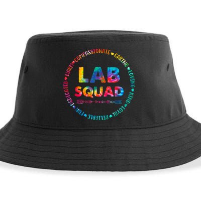 Tie Dye Lab Squad Lab Team Lab Lover Lab Tech Lab Worker Sustainable Bucket Hat