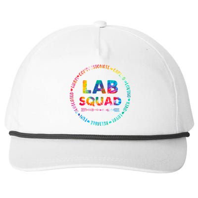 Tie Dye Lab Squad Lab Team Lab Lover Lab Tech Lab Worker Snapback Five-Panel Rope Hat