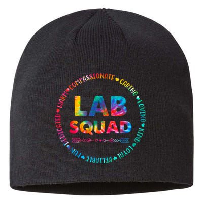 Tie Dye Lab Squad Lab Team Lab Lover Lab Tech Lab Worker Sustainable Beanie