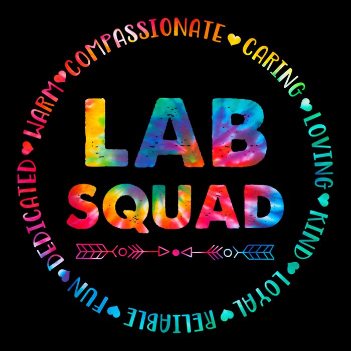 Tie Dye Lab Squad Lab Team Lab Lover Lab Tech Lab Worker Baby Bodysuit