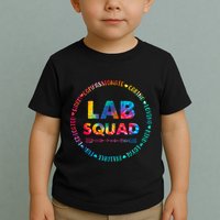 Tie Dye Lab Squad Lab Team Lab Lover Lab Tech Lab Worker Toddler T-Shirt