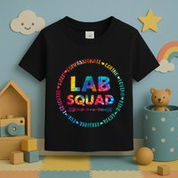 Tie Dye Lab Squad Lab Team Lab Lover Lab Tech Lab Worker Toddler T-Shirt