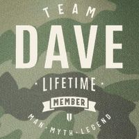 Team Dave Lifetime Member Funny Name Dave Legacy Tie Dye Trucker Hat