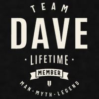 Team Dave Lifetime Member Funny Name Dave Ladies PosiCharge Tri-Blend Wicking Tank
