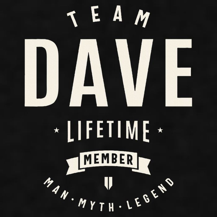 Team Dave Lifetime Member Funny Name Dave Ladies PosiCharge Tri-Blend Wicking Tank