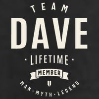 Team Dave Lifetime Member Funny Name Dave 7 Panel Mesh Trucker Snapback Hat