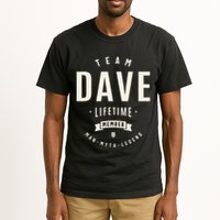 Team Dave Lifetime Member Funny Name Dave Tall T-Shirt