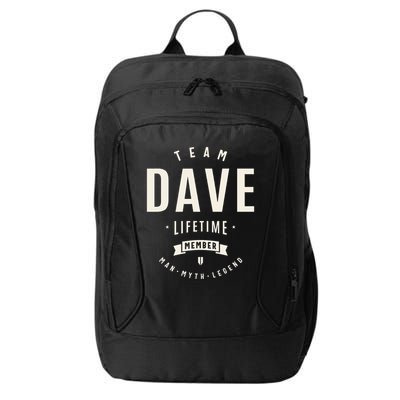 Team Dave Lifetime Member Funny Name Dave City Backpack