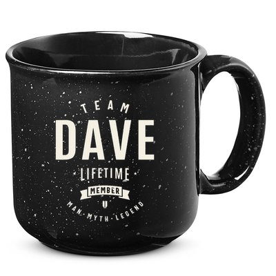 Team Dave Lifetime Member Funny Name Dave 15oz Campfire Ceramic Mug