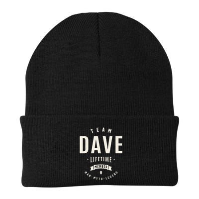 Team Dave Lifetime Member Funny Name Dave Beanie