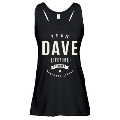 Team Dave Lifetime Member Funny Name Dave Ladies Essential Flowy Tank
