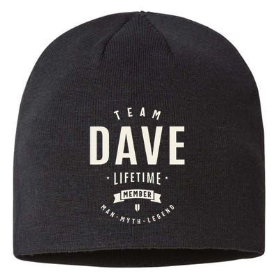 Team Dave Lifetime Member Funny Name Dave Sustainable Beanie