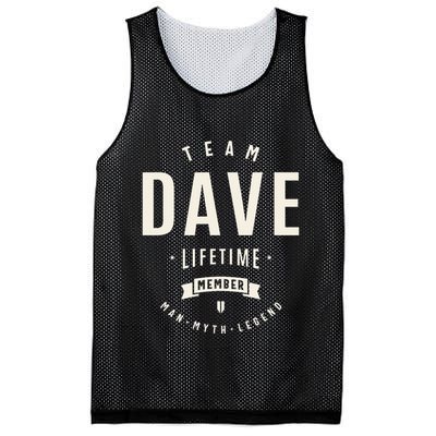 Team Dave Lifetime Member Funny Name Dave Mesh Reversible Basketball Jersey Tank
