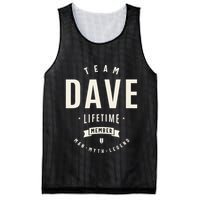 Team Dave Lifetime Member Funny Name Dave Mesh Reversible Basketball Jersey Tank
