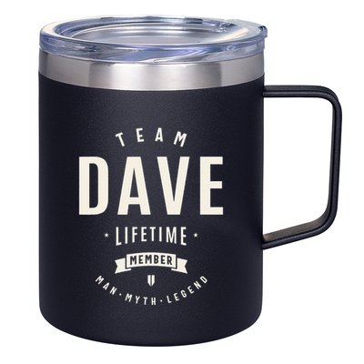Team Dave Lifetime Member Funny Name Dave 12oz Stainless Steel Coffee Mug