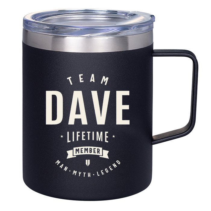 Team Dave Lifetime Member Funny Name Dave 12oz Stainless Steel Coffee Mug