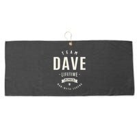Team Dave Lifetime Member Funny Name Dave Large Microfiber Waffle Golf Towel