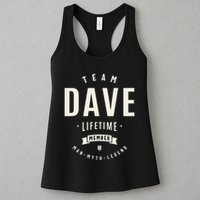 Team Dave Lifetime Member Funny Name Dave Womens Tank Top