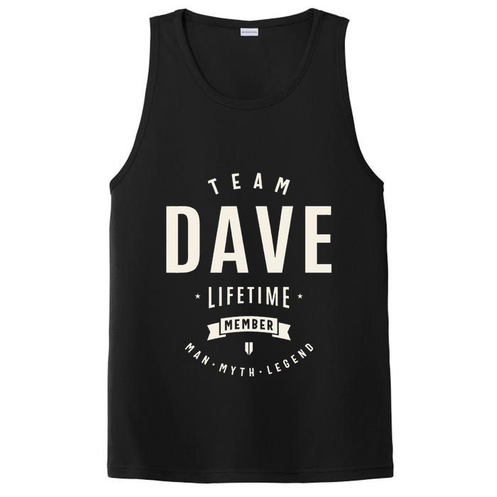 Team Dave Lifetime Member Funny Name Dave PosiCharge Competitor Tank