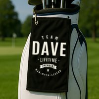 Team Dave Lifetime Member Funny Name Dave Golf Towel