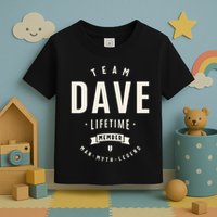Team Dave Lifetime Member Funny Name Dave Toddler T-Shirt