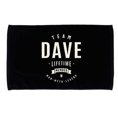 Team Dave Lifetime Member Funny Name Dave Microfiber Hand Towel
