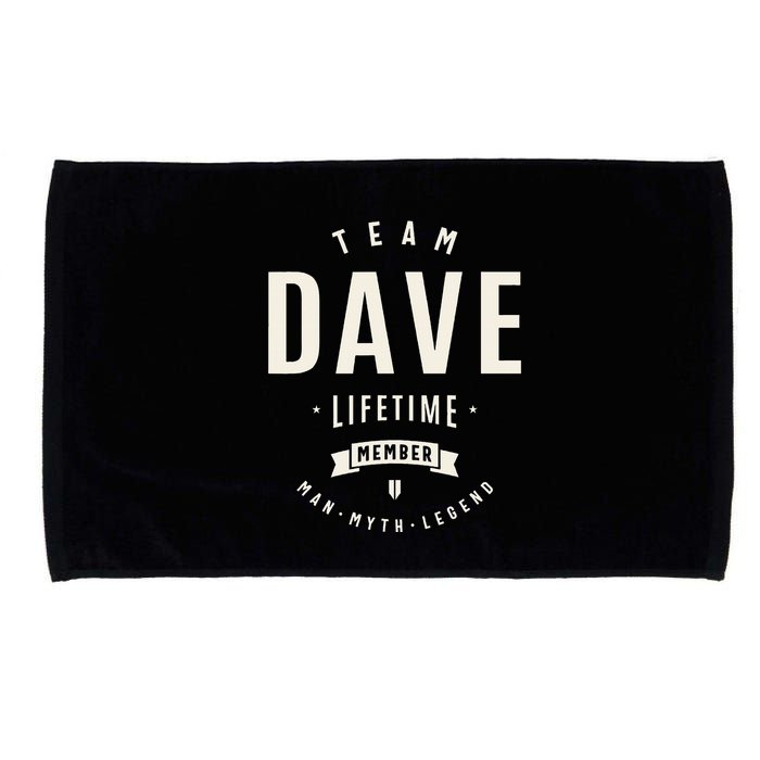 Team Dave Lifetime Member Funny Name Dave Microfiber Hand Towel
