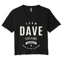 Team Dave Lifetime Member Funny Name Dave Crop Top