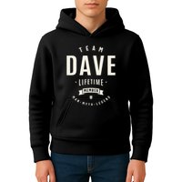 Team Dave Lifetime Member Funny Name Dave Kids Hoodie