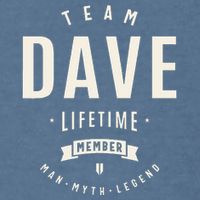 Team Dave Lifetime Member Funny Name Dave Garment-Dyed Sweatshirt