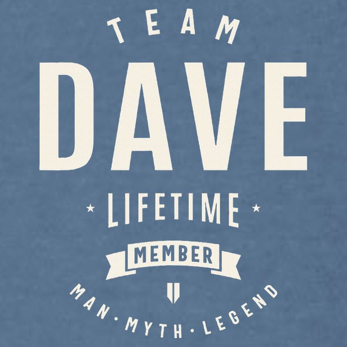 Team Dave Lifetime Member Funny Name Dave Garment-Dyed Sweatshirt