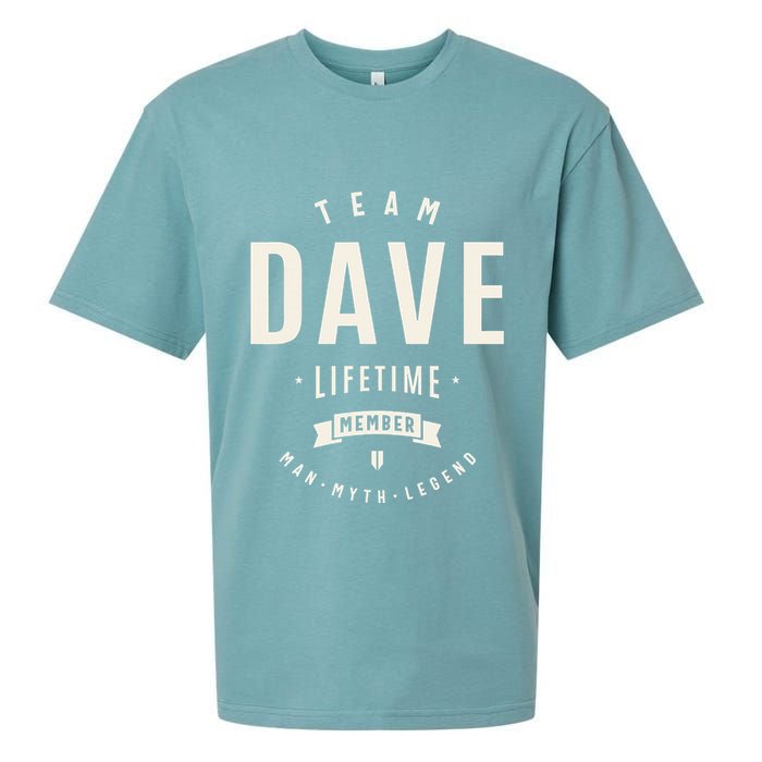 Team Dave Lifetime Member Funny Name Dave Sueded Cloud Jersey T-Shirt