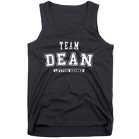 Team Dean Lifetime Member Family Last Name Tank Top