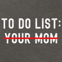 To Do List Your Mom Sarcastic To Do List Ur Mom Funny Meme Cotton Canvas Backpack