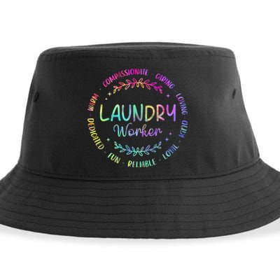 Tie Dye Laundry Worker Appreciation Week Healthcare Sustainable Bucket Hat