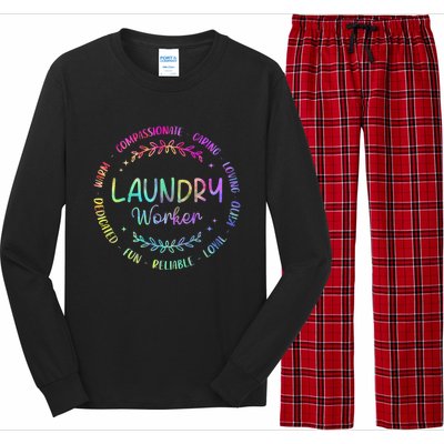 Tie Dye Laundry Worker Appreciation Week Healthcare Long Sleeve Pajama Set