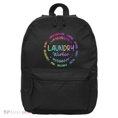 Tie Dye Laundry Worker Appreciation Week Healthcare 16 in Basic Backpack