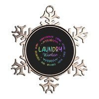 Tie Dye Laundry Worker Appreciation Week Healthcare Metallic Star Ornament