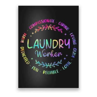 Tie Dye Laundry Worker Appreciation Week Healthcare Poster