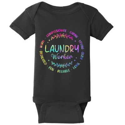 Tie Dye Laundry Worker Appreciation Week Healthcare Baby Bodysuit