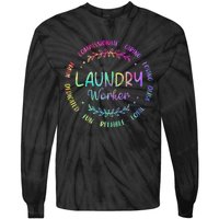 Tie Dye Laundry Worker Appreciation Week Healthcare Tie-Dye Long Sleeve Shirt