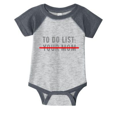 To Do List Your Mom Funny MotherS Day From Son Or Daughter Infant Baby Jersey Bodysuit